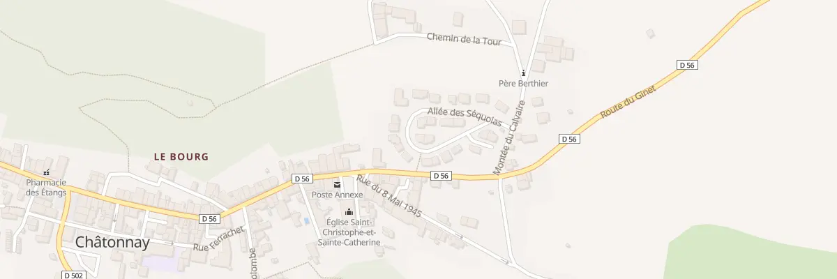 Plan du 175 All des Séquoias à Châtonnay