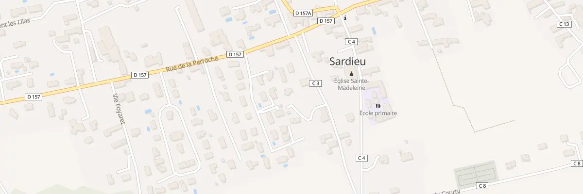 Plan du 208 Che du Pave à Sardieu