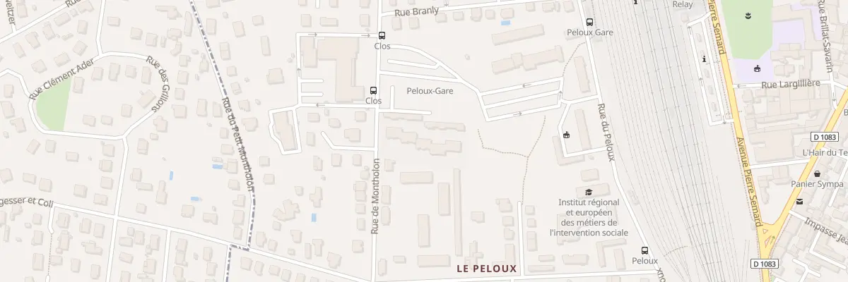 Plan du 25 Rue de Montholon à Bourg-en-Bresse