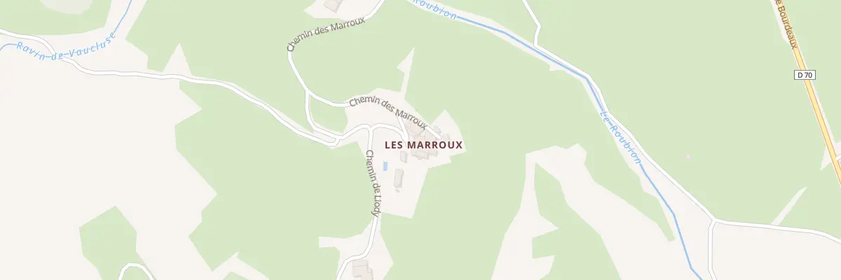 Plan du 5105 Les Marrons à Bouvières
