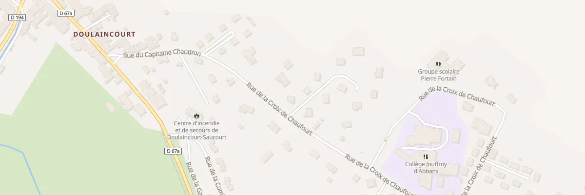 Plan du 1 Imp des Mesanges à Doulaincourt-Saucourt