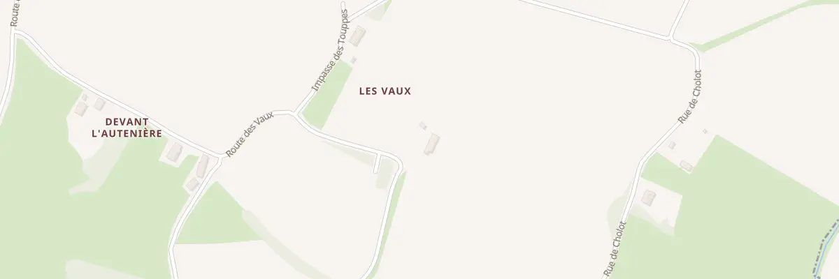 Plan du 6 Rte des Vaux à Dampierre-en-Bresse