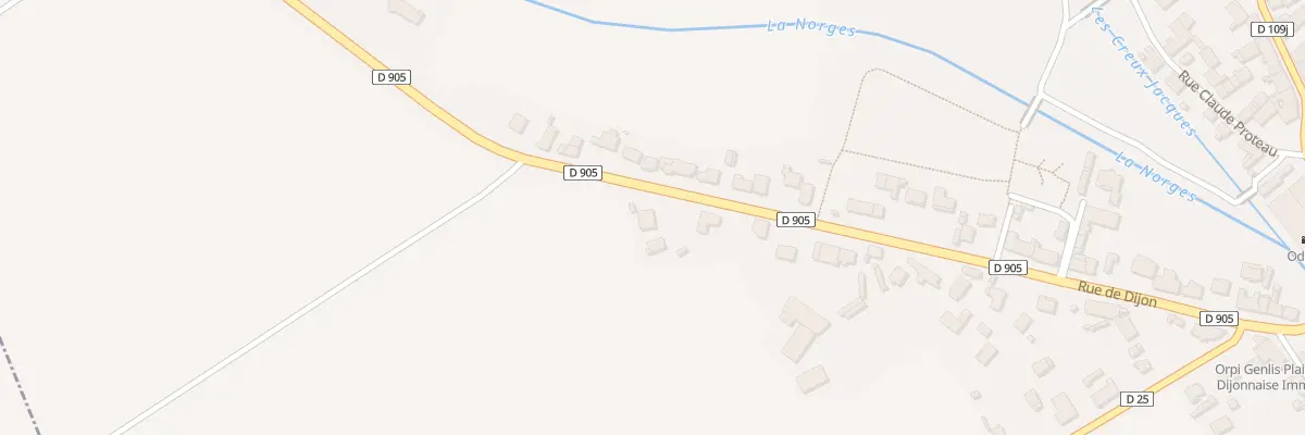 Plan du 35 Rue de Dijon à Genlis
