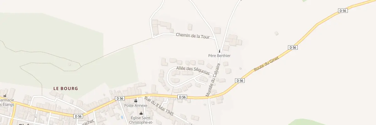 Plan du 70 All des Séquoias à Châtonnay