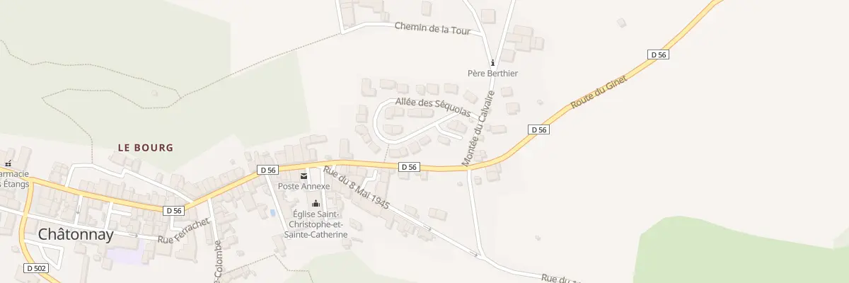 Plan du 210 All des Séquoias à Châtonnay