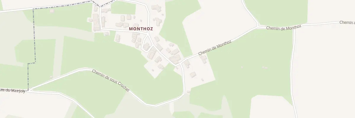 Plan du 5540 Che de Monthoz à Villieu-Loyes-Mollon