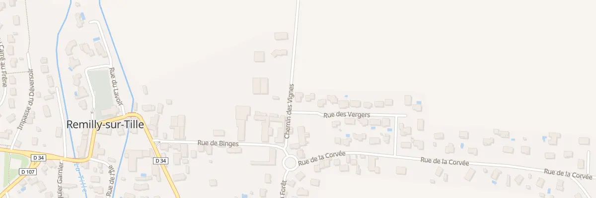 Plan du 26 Rue des Vergers à Remilly-sur-Tille