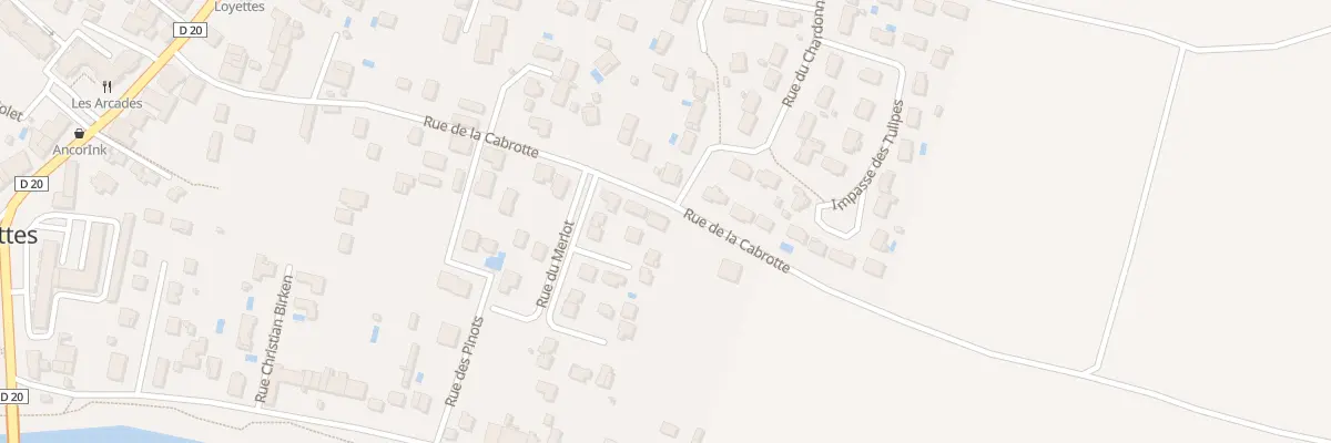 Plan du 396 Rue de la Cabrotte à Loyettes