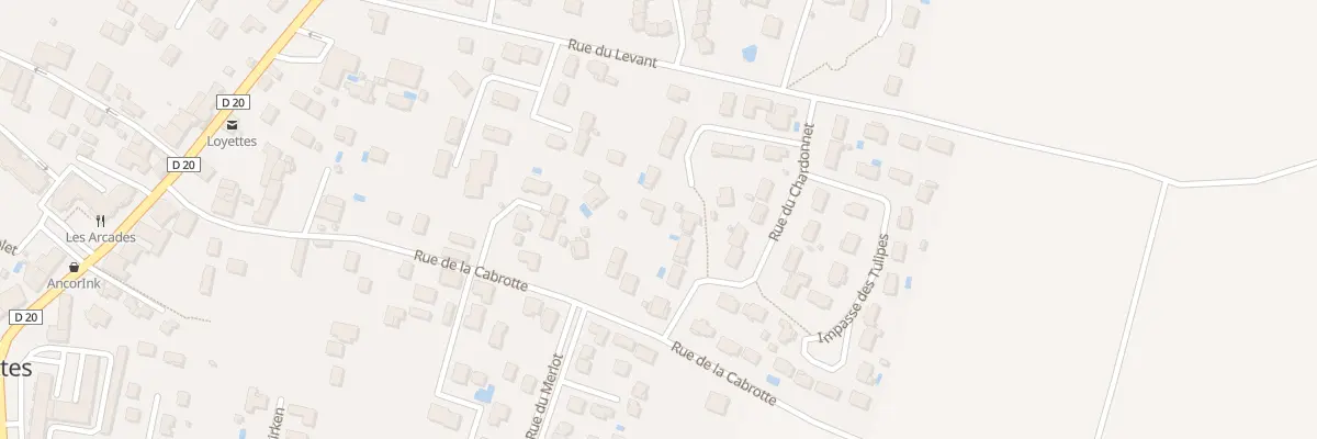 Plan du 375 Rue de la Cabrotte à Loyettes