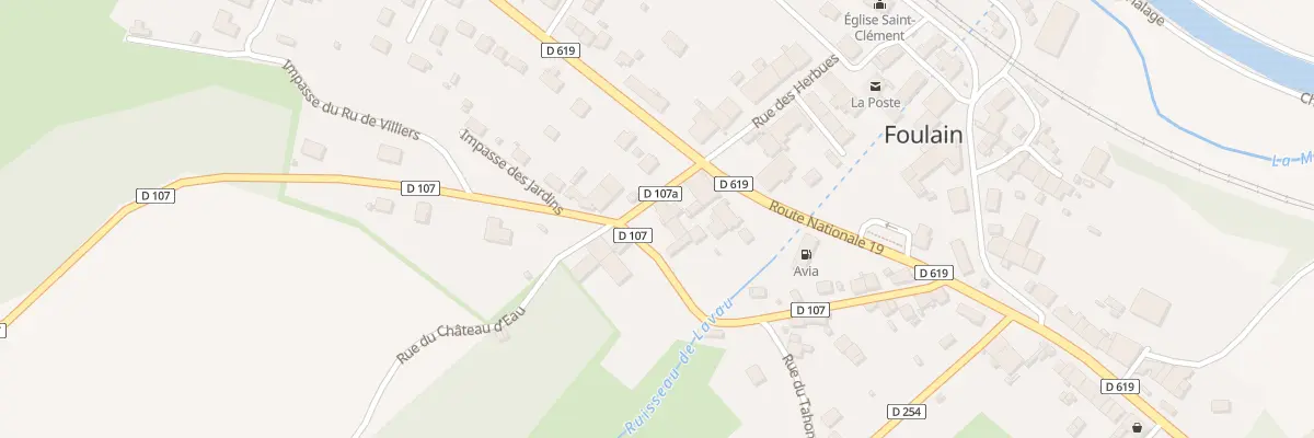 Plan du 1 Rue de la Cote Bonheur à Foulain