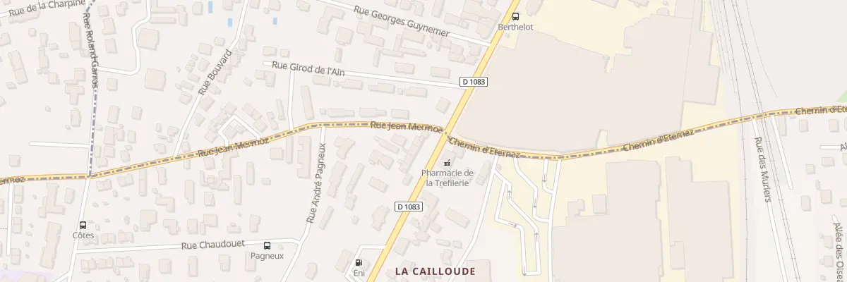 Plan du 1 Rue Jean Mermoz à Péronnas