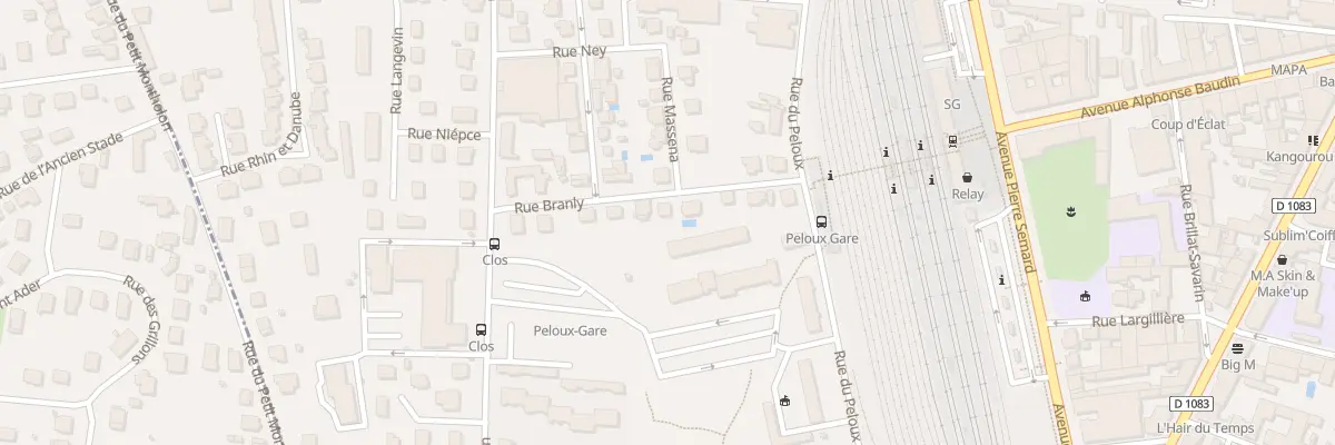 Plan du 7 Rue Branly à Bourg-en-Bresse