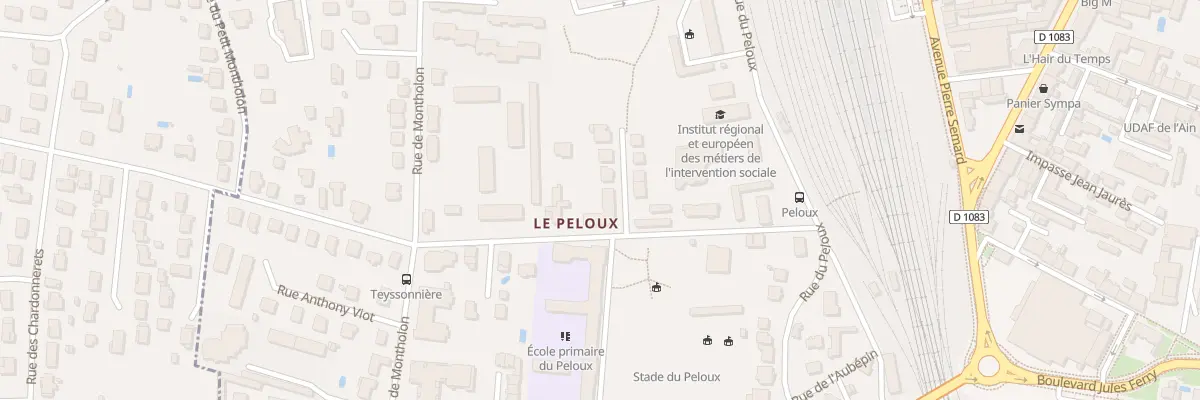 Plan du 12 Rue Comte de la Teyssonnière à Bourg-en-Bresse