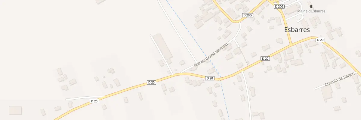 Plan du 20 Rue du Grand Mordain à Esbarres