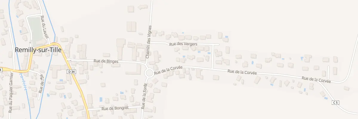 Plan du 3A Rue de la Corvée à Remilly-sur-Tille