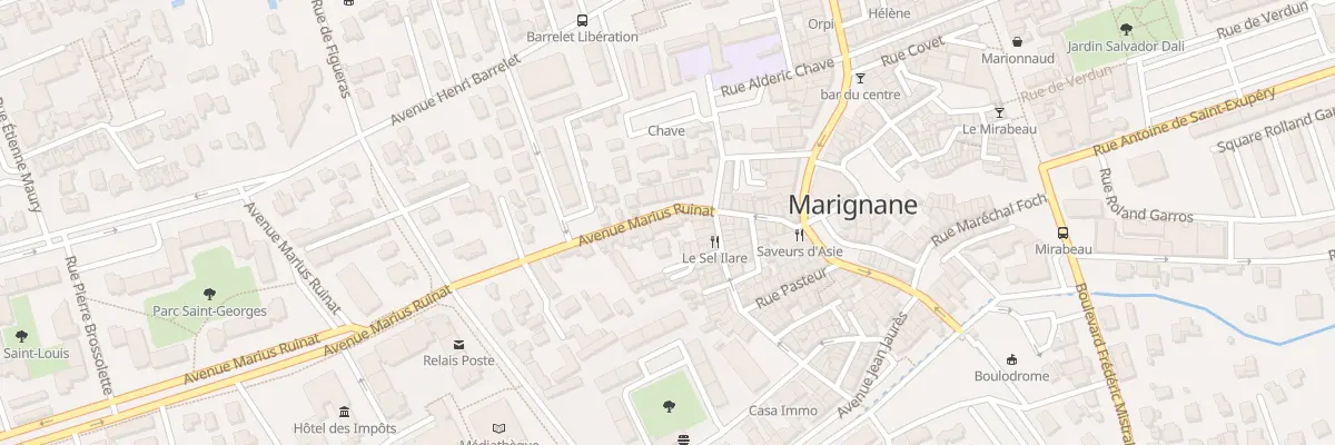 Plan du 9 Av Marius Ruinat à Marignane