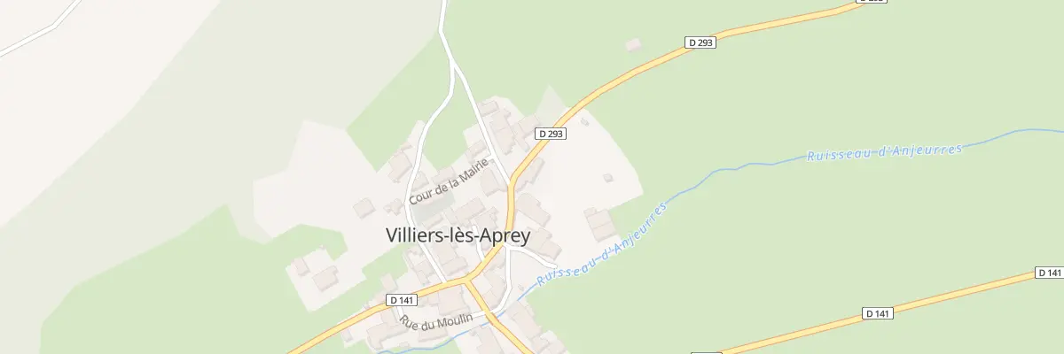 Plan du 2 Rue des Vergers à Villiers-lès-Aprey