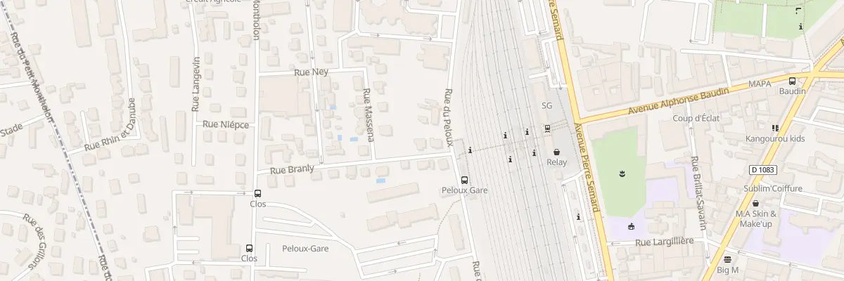 Plan du 2 Rue Branly à Bourg-en-Bresse