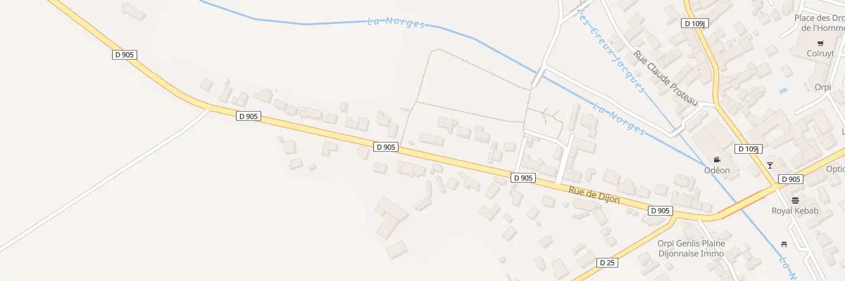 Plan du 32 Rue de Dijon à Genlis
