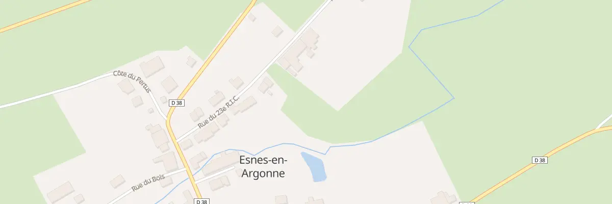 Plan du 14 Rue 23e Ric à Esnes-en-Argonne