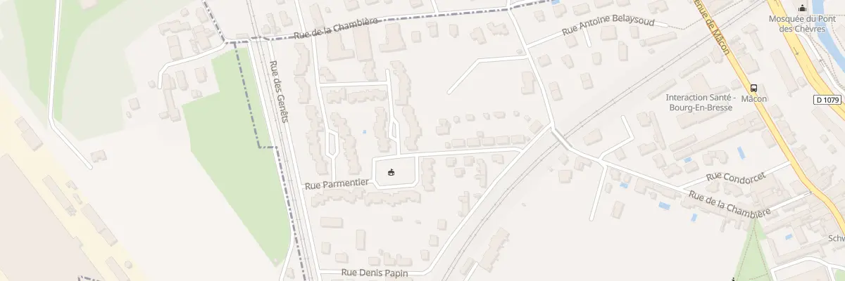 Plan du 4 Rue Claude Bernard à Bourg-en-Bresse
