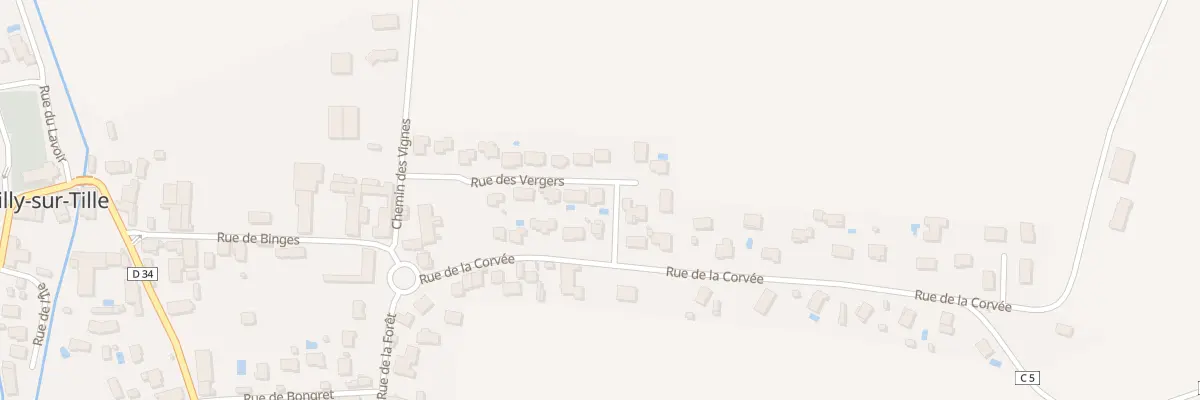 Plan du 3 Rue des Vergers à Remilly-sur-Tille