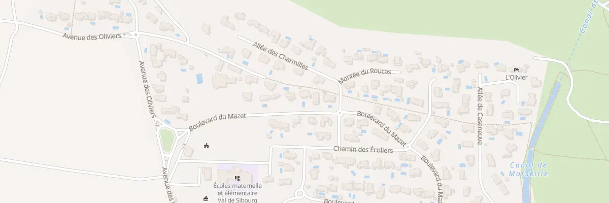 Plan du 54 Bd du Mazet à Lançon-Provence