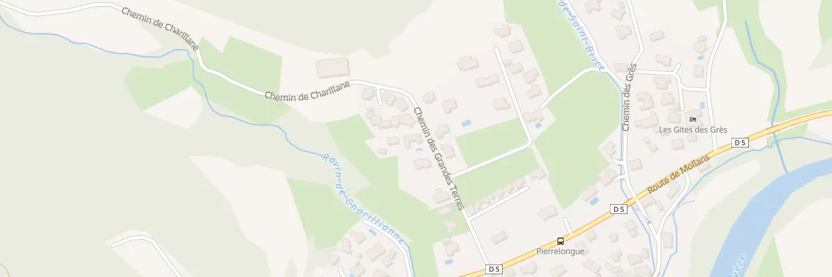 Plan du 6025 Les Grandes Terres à Pierrelongue