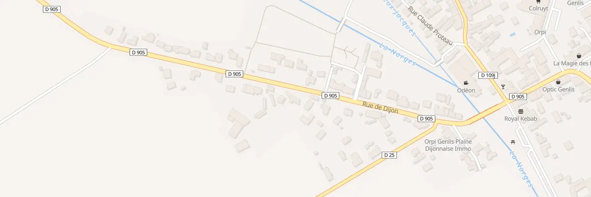 Plan du 19 Rue de Dijon à Genlis