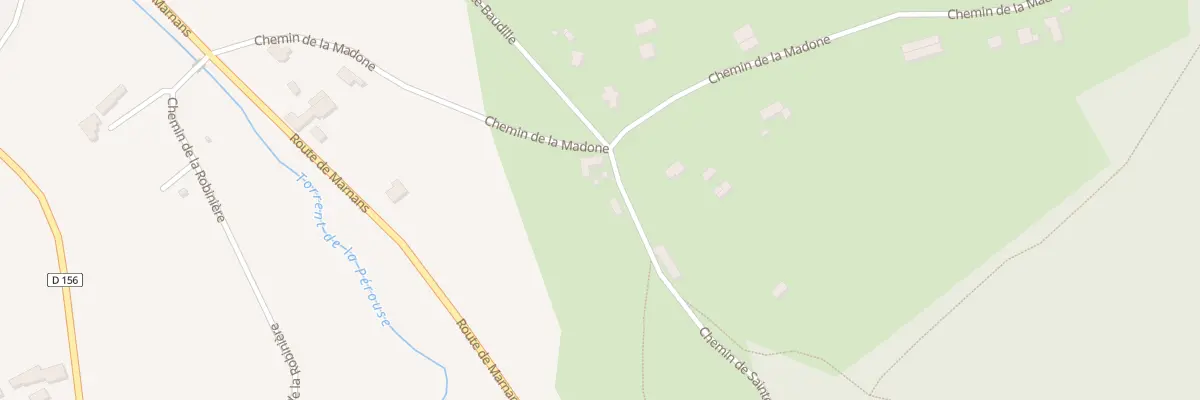 Plan du 650 Che de Saint Baudille à Viriville