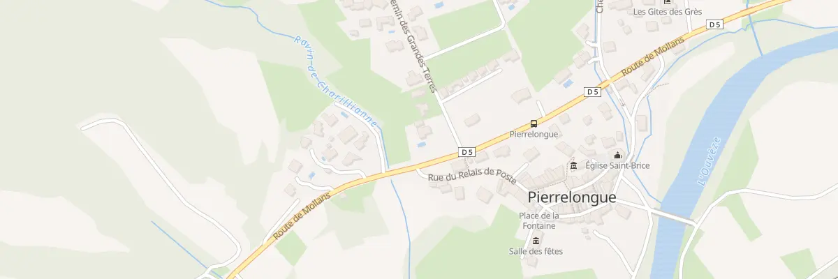 Plan du 5077 Les Grandes Terres à Pierrelongue