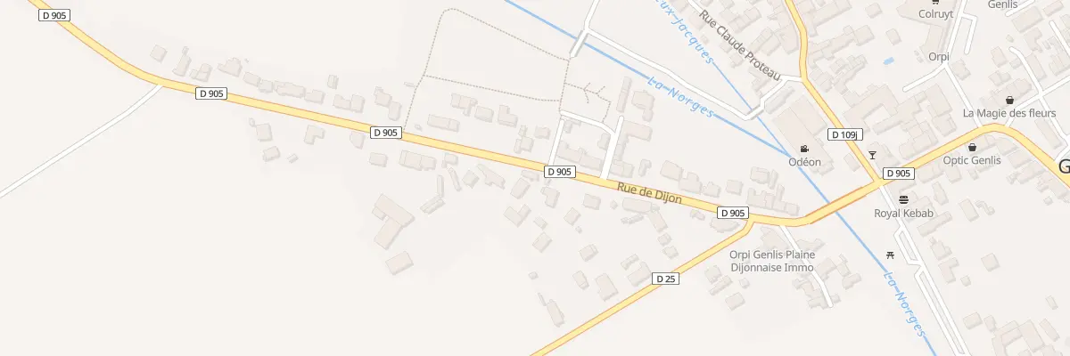 Plan du 17 Rue de Dijon à Genlis