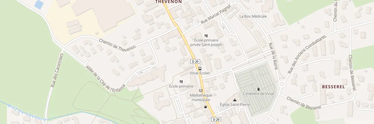 Plan du 451 Rue Prosper Convert à Viriat