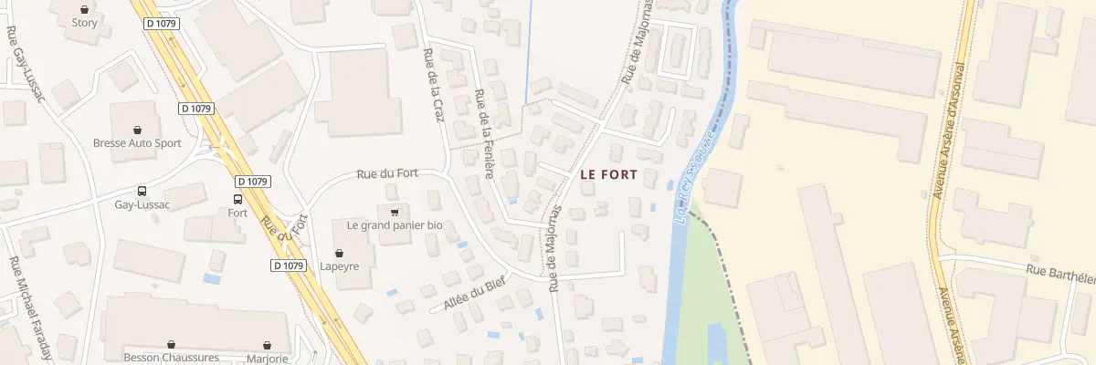 Plan du 501A Rue de Majornas à Viriat