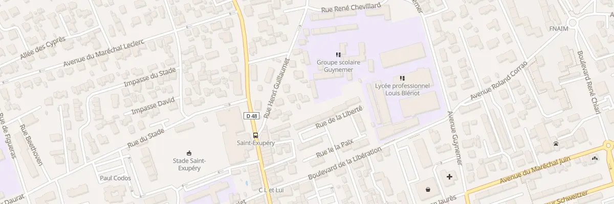 Plan du 6B Rue Henri Guillaumet à Marignane