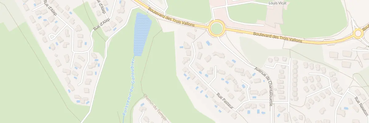 Plan du 16 Rue Louis Pasteur à L’Isle-d’Abeau
