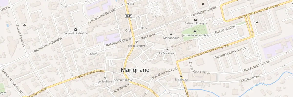 Plan du 6 Rue Victor Hugo à Marignane