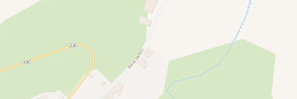Plan du 24 Rue 23e Ric à Esnes-en-Argonne