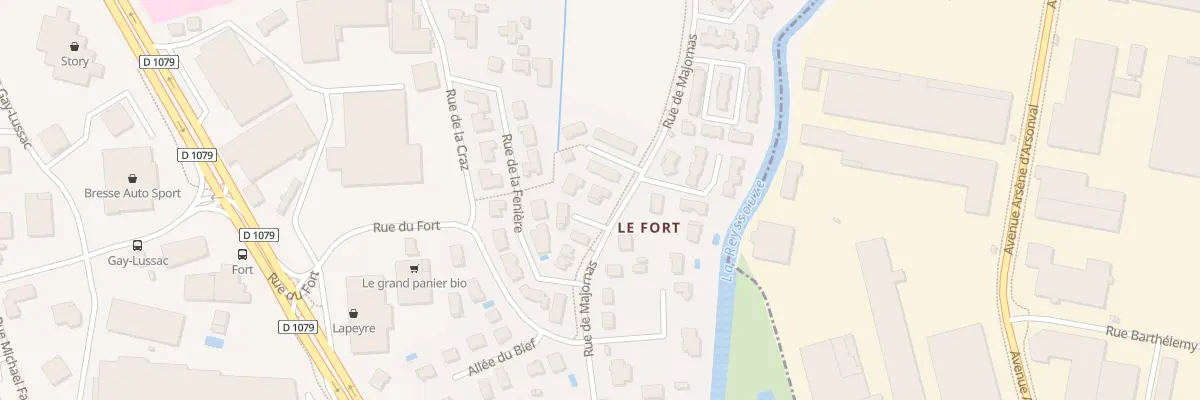 Plan du 519 Rue de Majornas à Viriat
