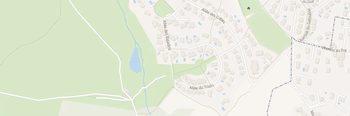 Plan du 7 All des Baladins à L’Isle-d’Abeau