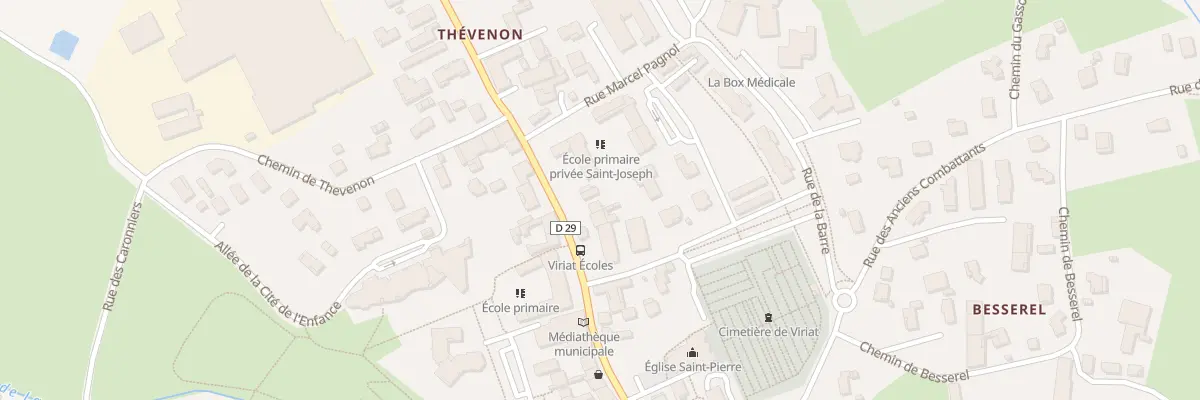 Plan du 446 Rue Prosper Convert à Viriat