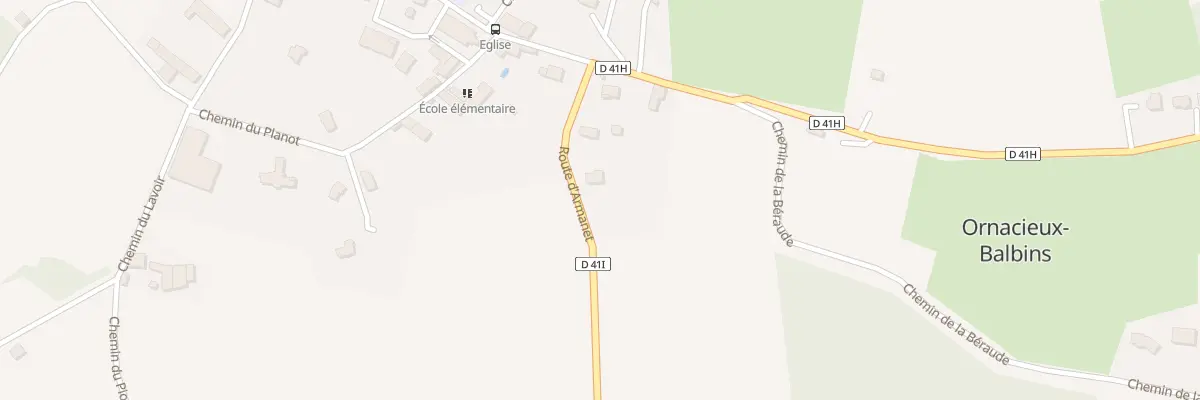 Plan de Armanet à Ornacieux-Balbins