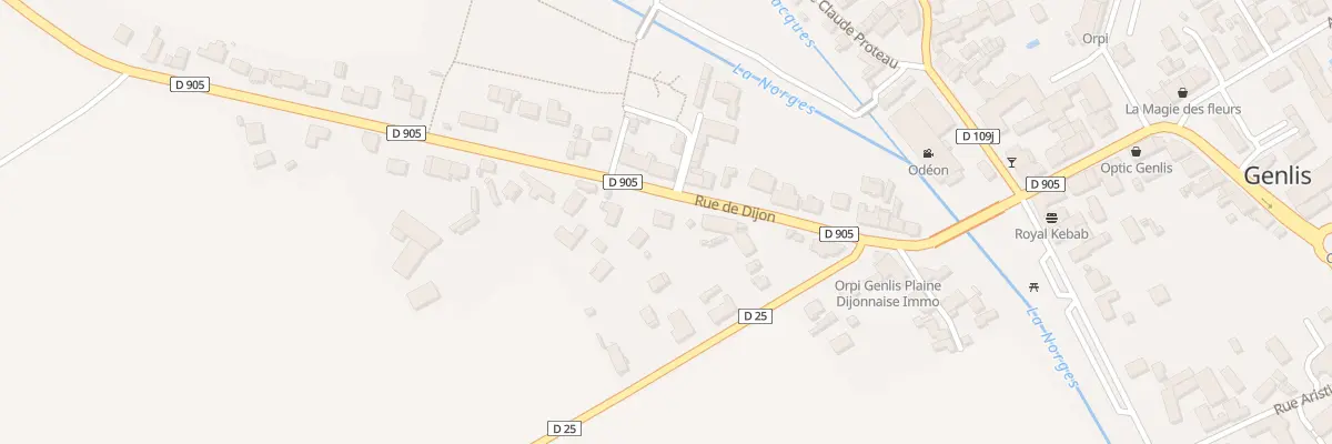 Plan du 9 Rue de Dijon à Genlis