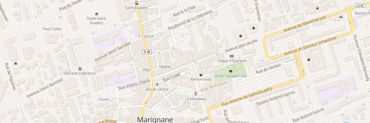 Plan du 42 Av Jean Jaures à Marignane