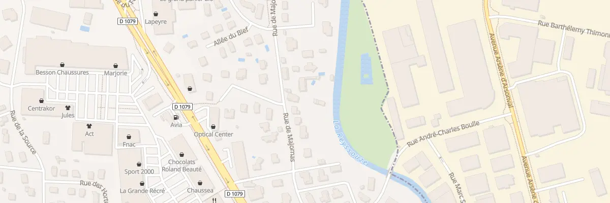Plan du 296 Rue de Majornas à Viriat