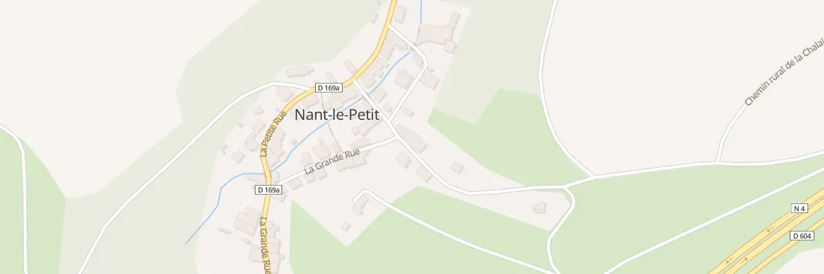 Plan du 5 Rue de la Chalaide à Nant-le-Petit