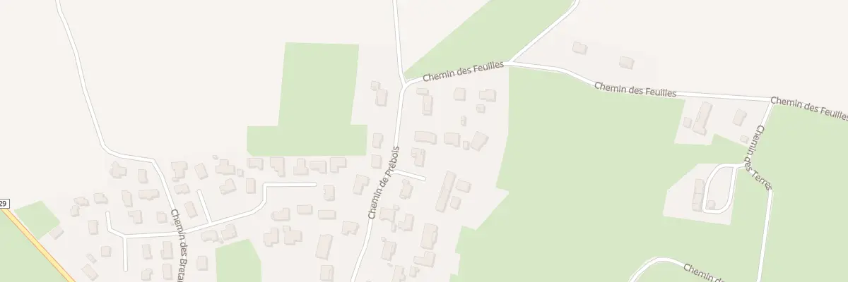 Plan du 292A Che de Prebois à Viriat