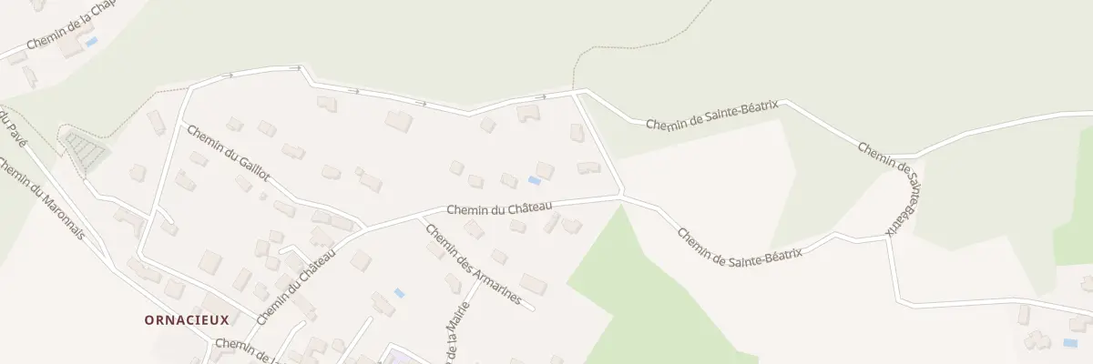 Plan du 305 Che du Château à Ornacieux-Balbins