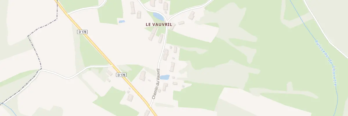 Plan du 80 Che du Vauvril à Saint-Usuge