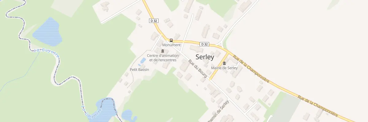 Plan du 64 Rue du Bourg à Serley